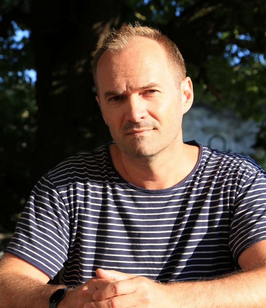 Eric Bulliard, sur la terrasse du Café du Belvédère, à Fribourg, le 20 août 2013.